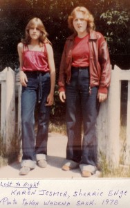 Sherrie and Karen in 1978