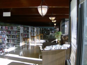 inside the library