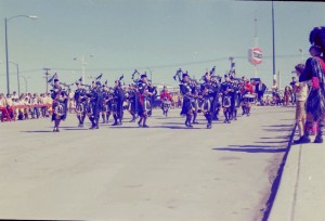nickle days parade bagpipes 1960s