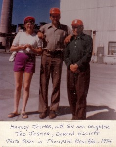 2 Harvey and Ted and Doreen at mine site 1974