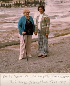 3-Emily and Della at Yellowstone 1977