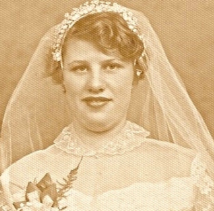 Margaret Sawicki on wedding day