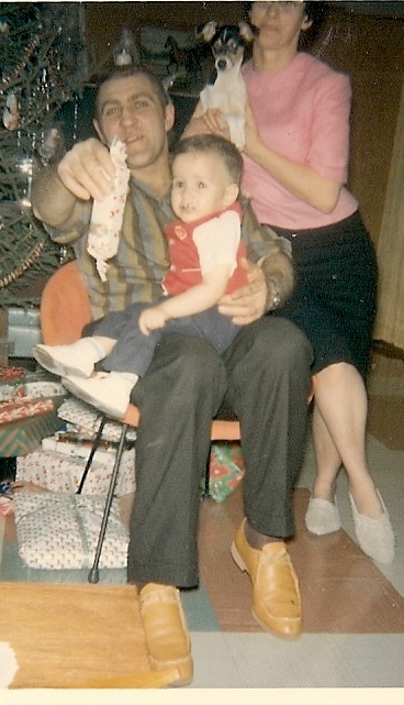 Ed and emily and kevin xmas 1965