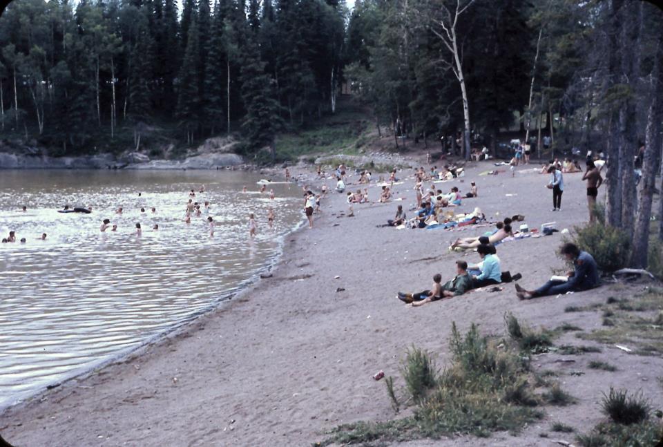 paint lake beach 1969 color