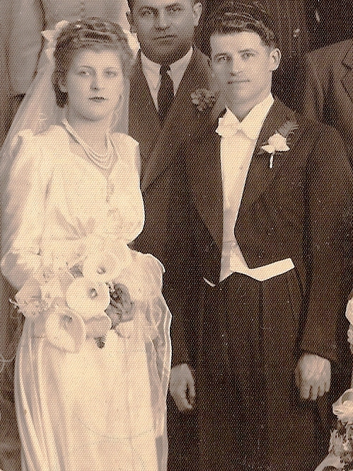 Mary at her wedding in Toronto