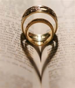 wedding rings and Bible