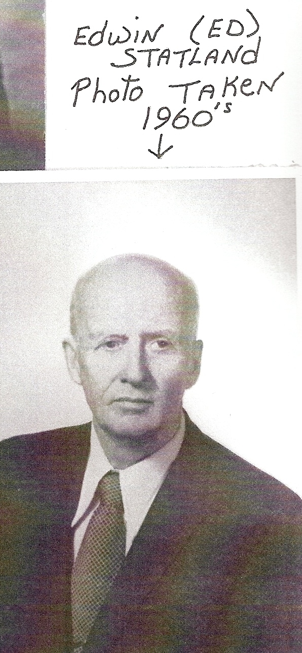 Edwin Statland - head pic with info 1960s