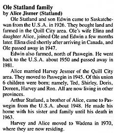 family info history written by Alice