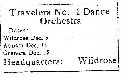 travelers dance orchestra 1918