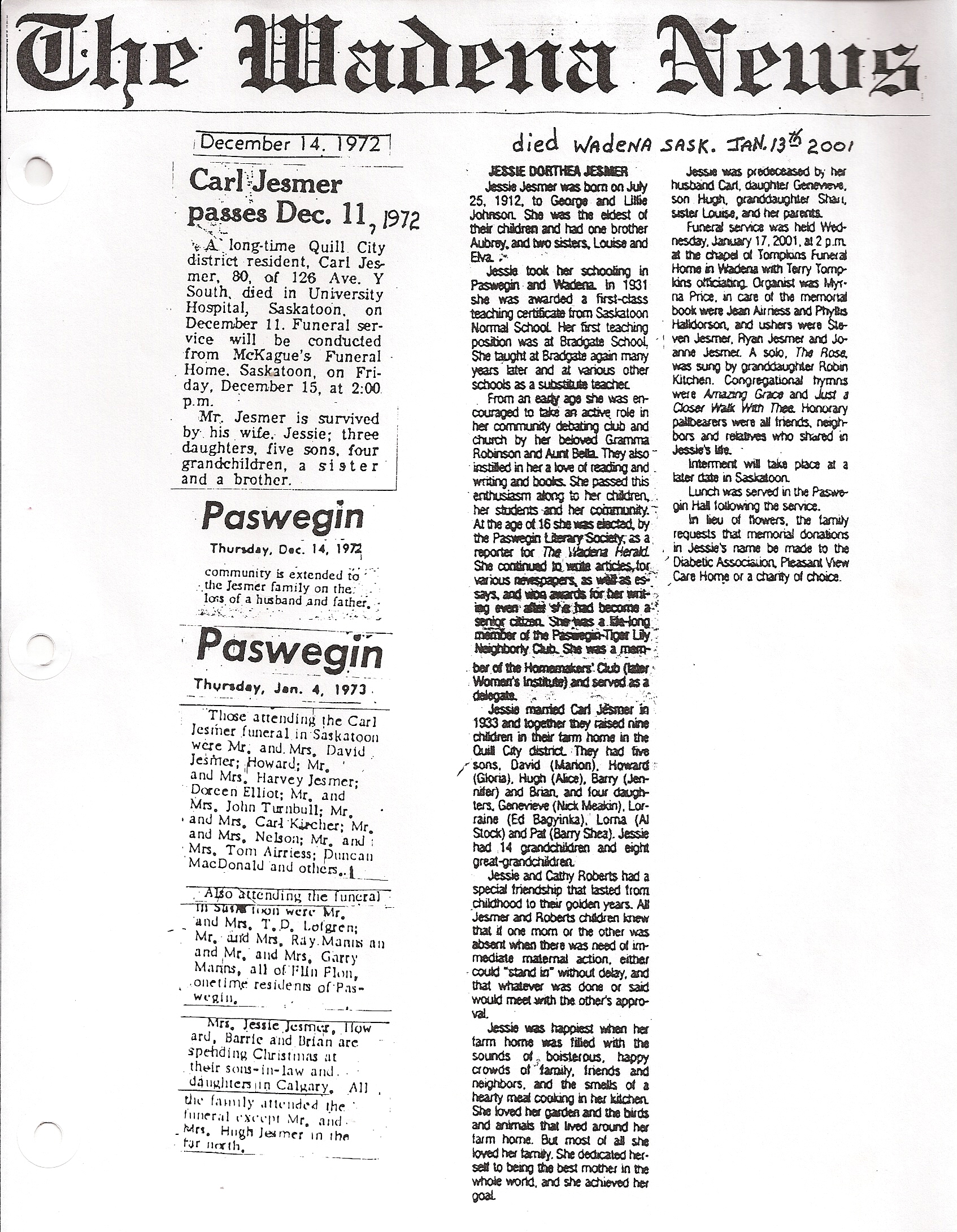 2-obituary pages