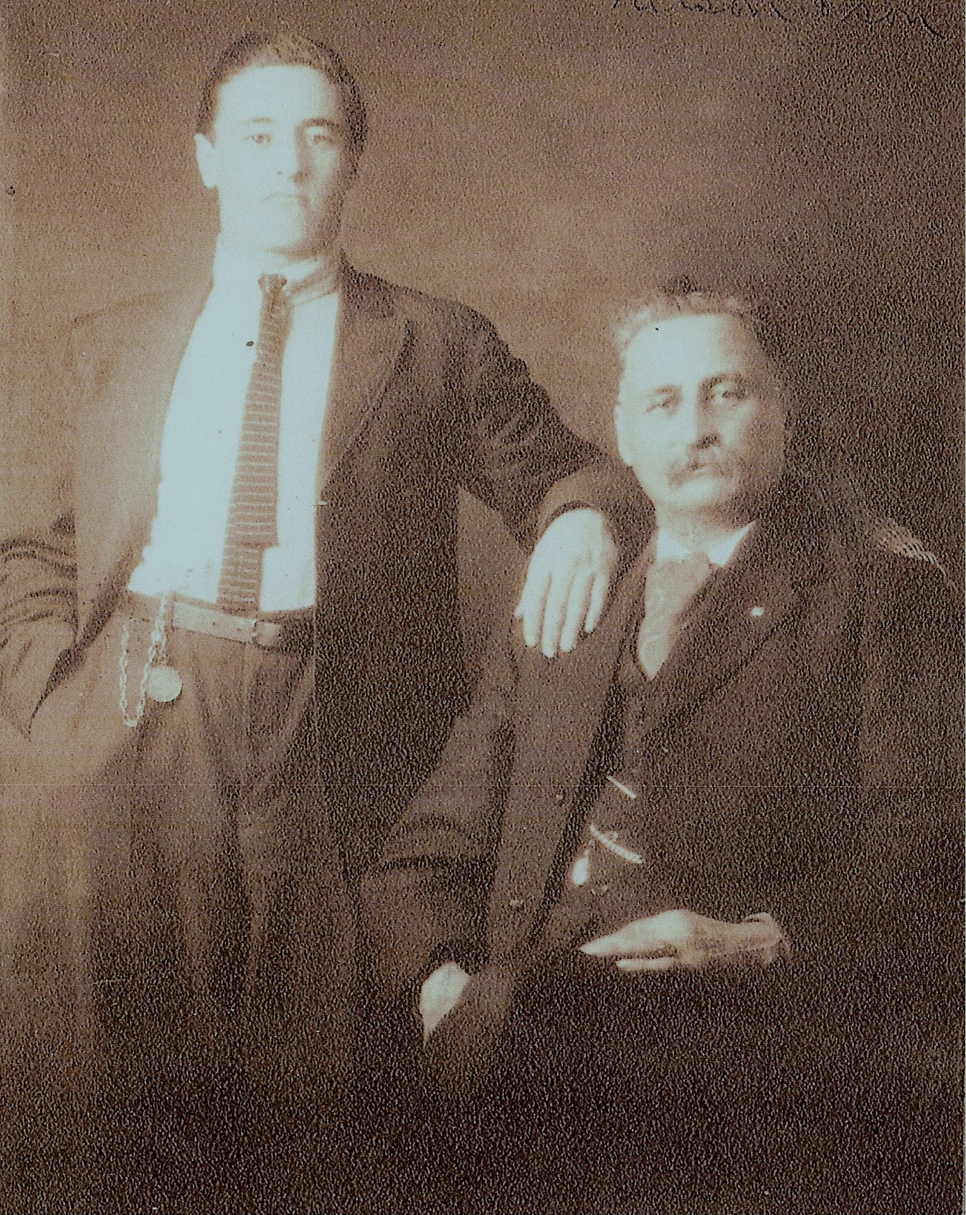 Nelson Jesmer and son Carl