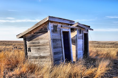 dakota school outhouses