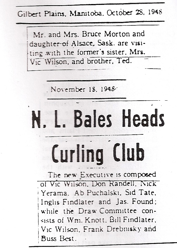 1-vic as exec on curling club 1948