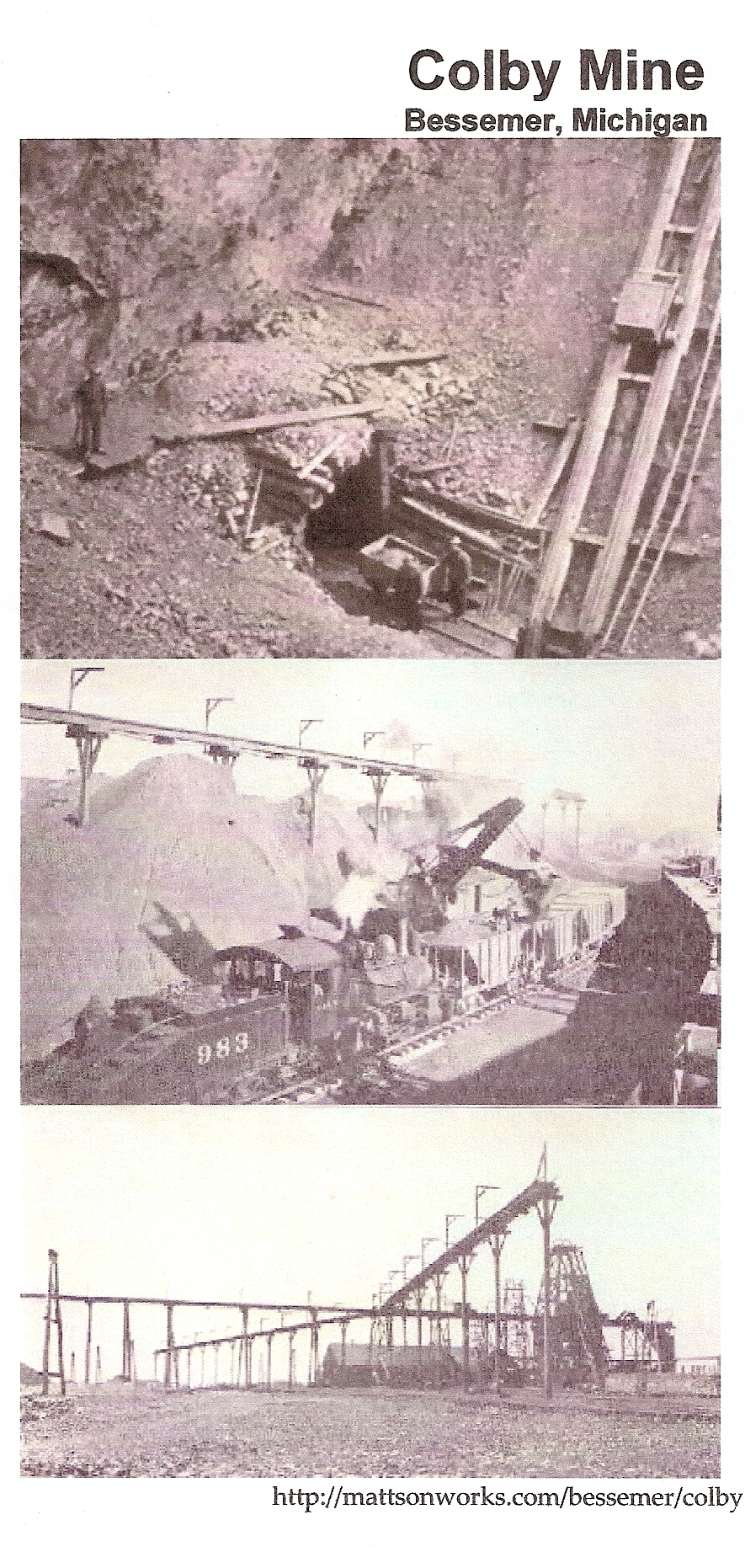 Pics of colby mine bessemer 1800s