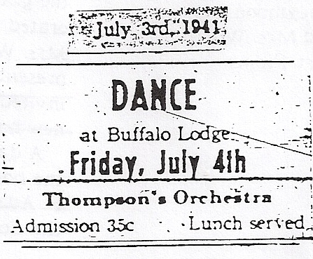 dance at the buffalo lodge 1941