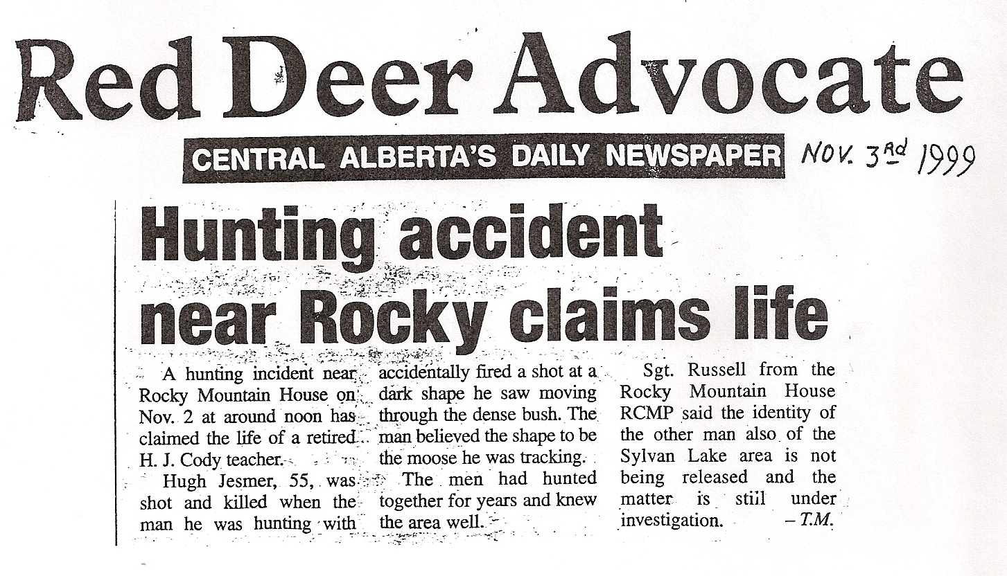Article red deer advocate 1999
