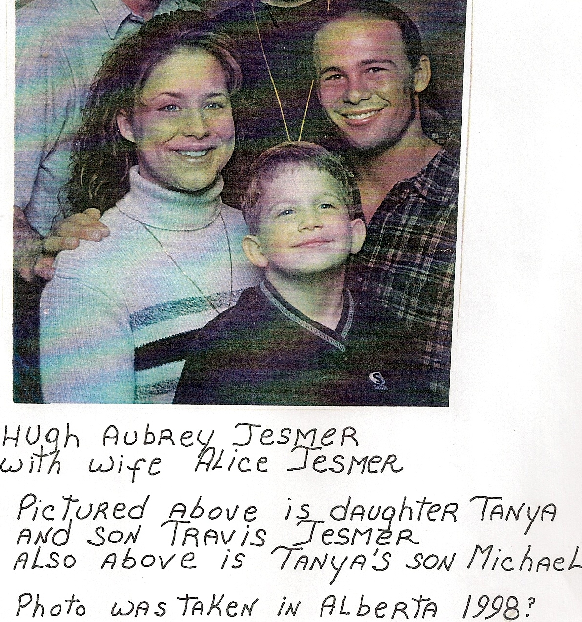 Hughs kids and grandson 1998