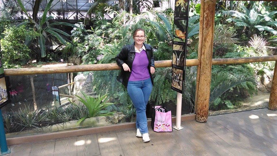 Julie at the zoo 2014