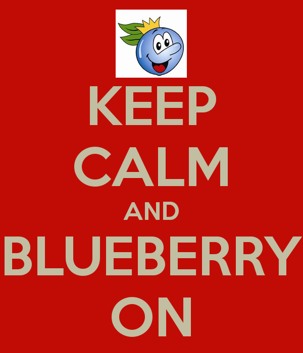 keep calm and blueberry on