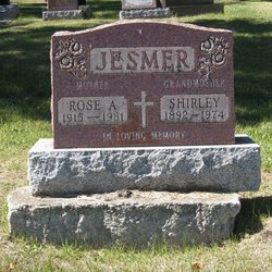 shirley and rose grave marker