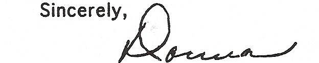 Donna Egos signature 1998