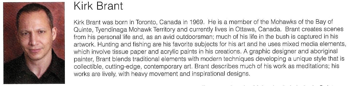 Kirk Brant-artist-three in a canoe