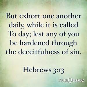 exhort one another