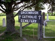 greenbush cemetery sign