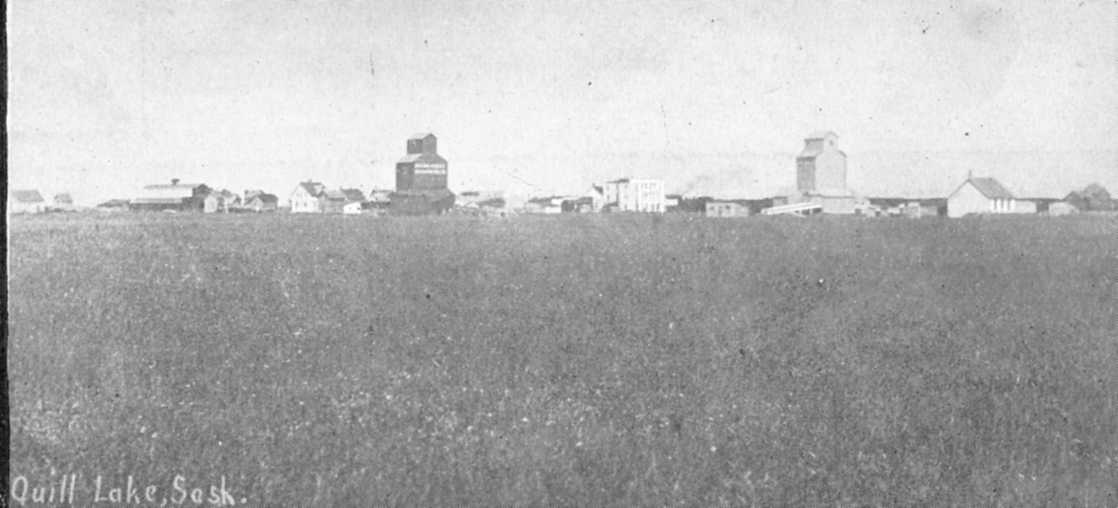 q-quill lake town scape 1904