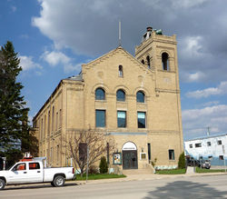 town hall and fire station