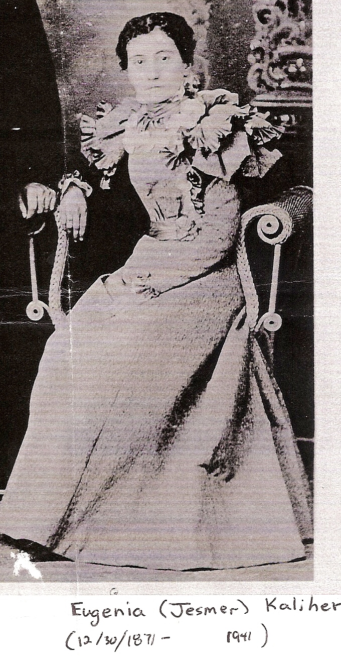 Eugenia Kaliher sitting on chair