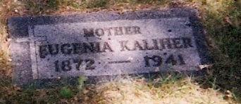 Eugnenia Kaliher grave stone