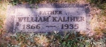 William Kaliher grave stone
