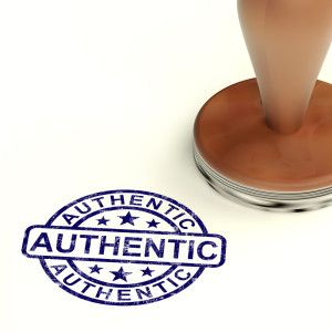 being authentic
