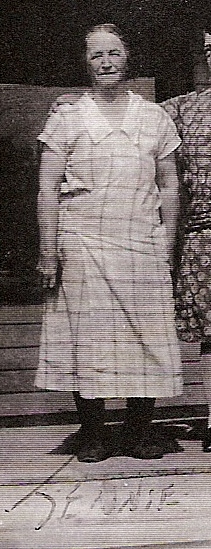 Jen standing porch 1920s