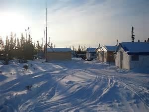 camp in winter