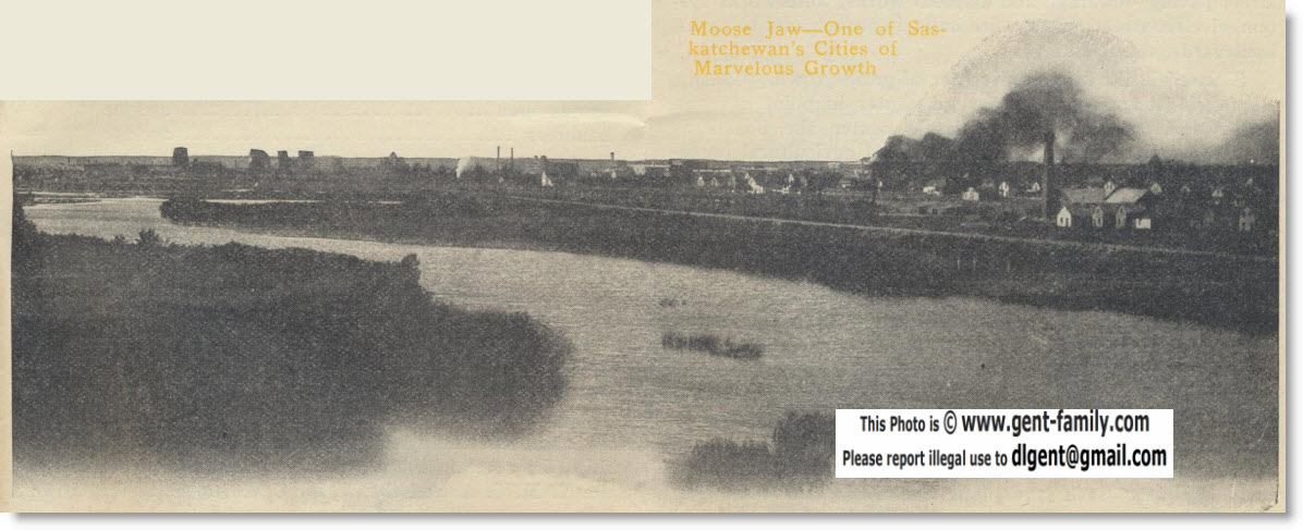 moose jaw along river 1912