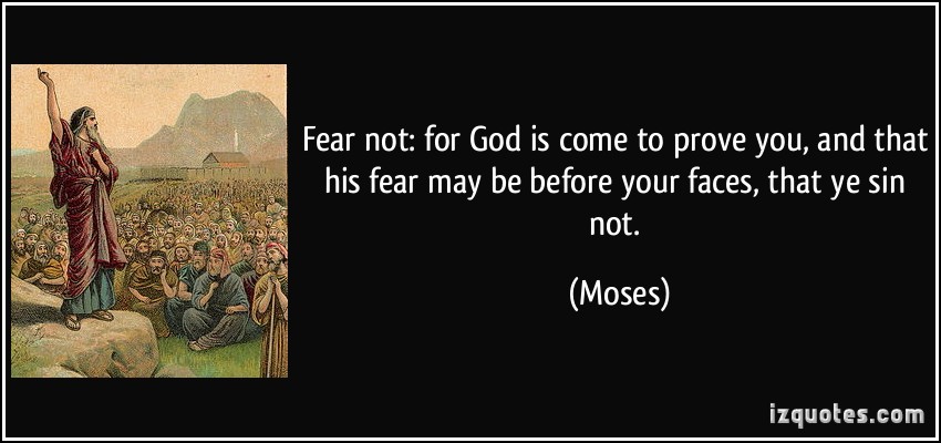 moses saying stand firm