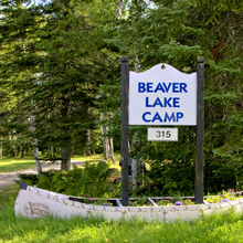 the camp sign