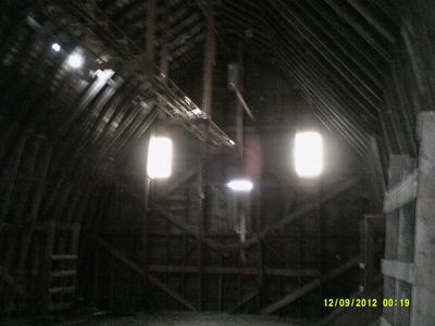 inside old barn 1927