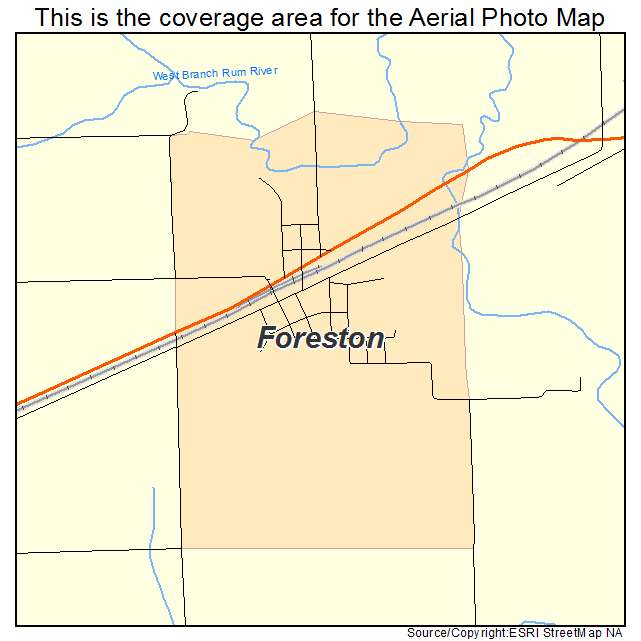 map of foreston