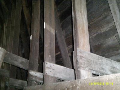 trusses in old barn 1927