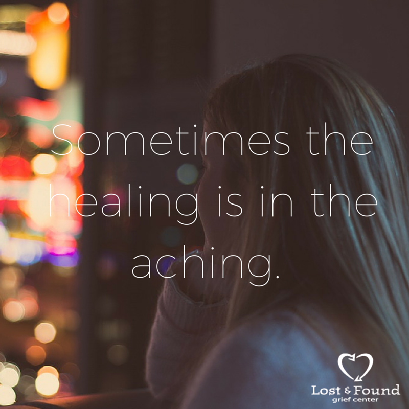healing is in the aching