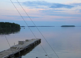 dock on the lake sachigo lake