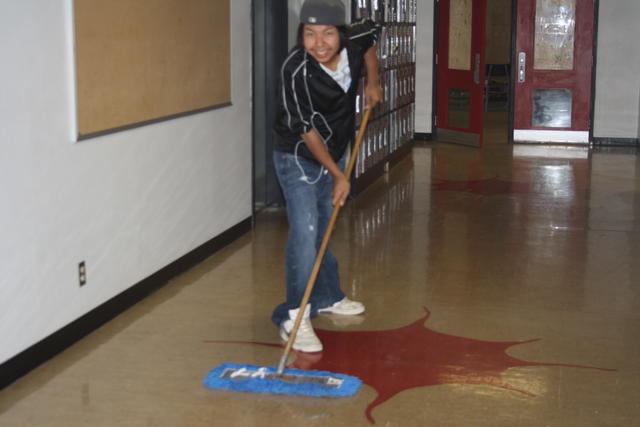 cleaning school 2012